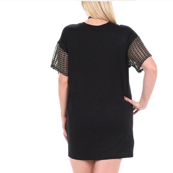 Last One 🚩🚩🚩Geometric Shift/Tunic Dress - Picture 3 of 4